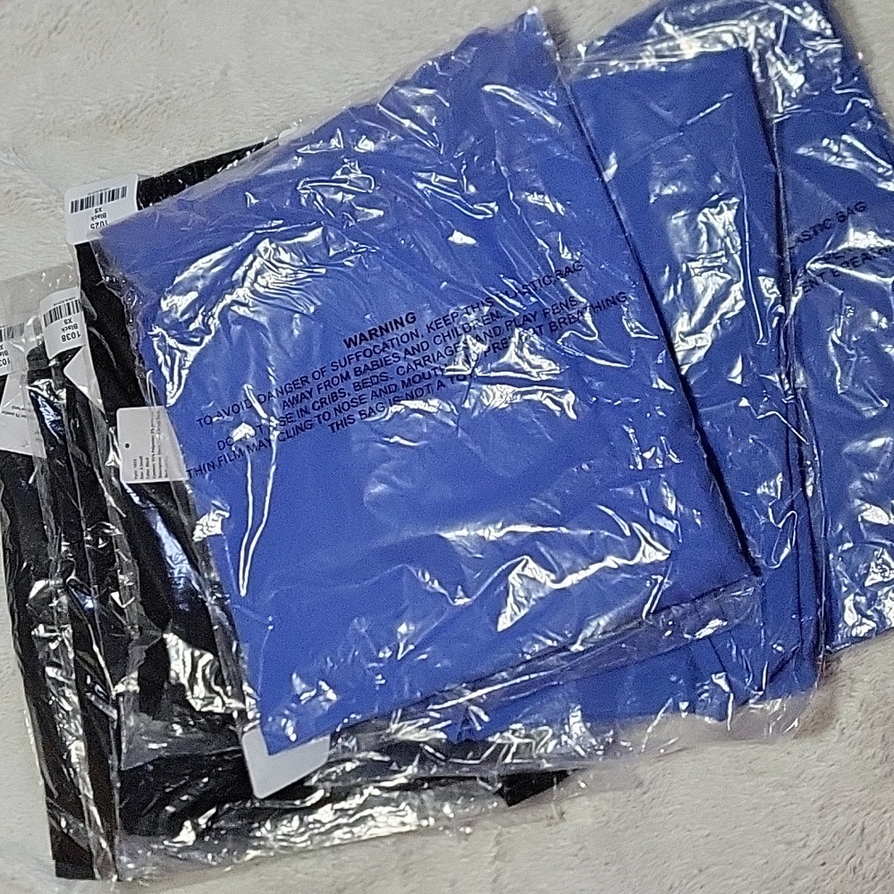 Bundle NWT of French Blue and Black tops